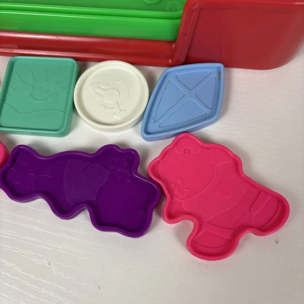 Fisher Price-Puzzle Book-9 Puzzle Pieces-1994-Vintage-As Shown Missing 2 Pieces